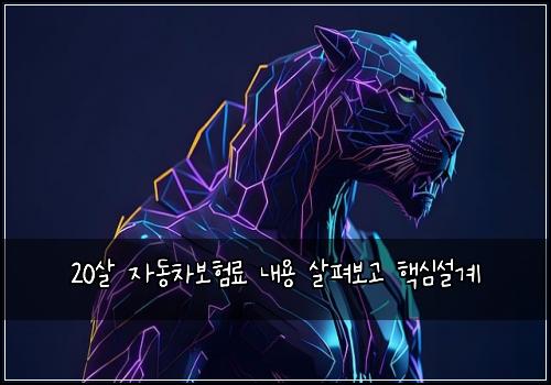 20์ด ์๋์ฐจ๋ณดํ๋ฃ ๋ด์ฉ ์ดํด๋ณด๊ณ ํต์ฌ์ค๊ณ