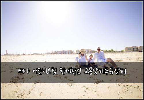 태아 어린이보험 쉽게확인  교통상해후유장해