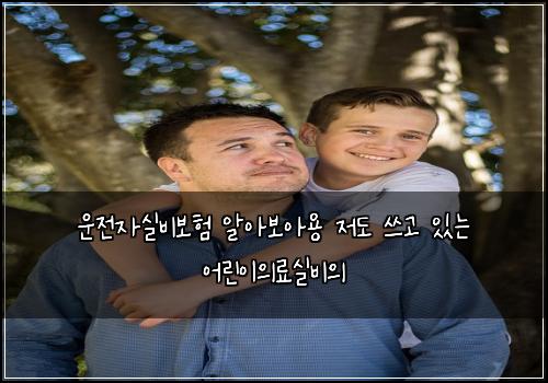 운전자실비보험 알아보아용  저도 쓰고 있는 어린이의료실비의