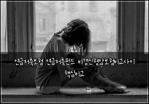 연금저축보험 연금저축펀드 비갱신형암보험비교사이 핵심비교