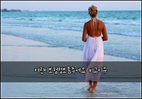 어린이보험정보좀주세요 비교이유