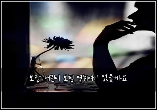 보장 어린이 보험 역쉬여기  없을까요 