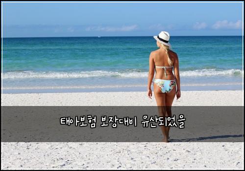 태아보험 보장대비  유산되었을