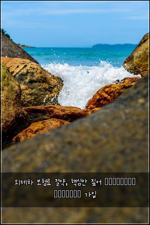 외제차 보험료 절약, 핵심만 짚어 выгодные условия 가입