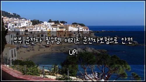 부부 운전자 필수템! 메리츠 운전자보험으로 안전 UP!