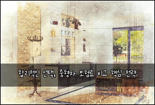  합리적인 선택, 중형차 보험료 비교 핵심 전략