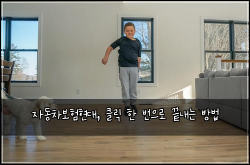 자동차보험현대, 클릭 한 번으로 끝내는 방법