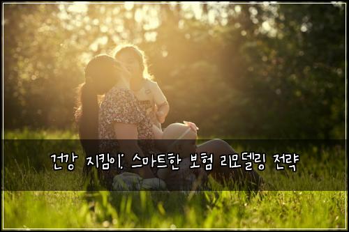 건강 지킴이: 스마트한 보험 리모델링 전략