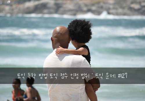 토익 독학 방법 토익 점수 인정 범위 : 토익 문제 #127