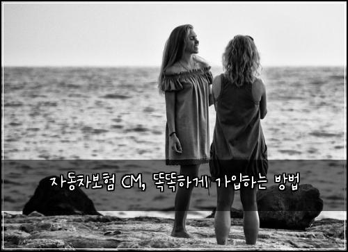  자동차보험 CM, 똑똑하게 가입하는 방법