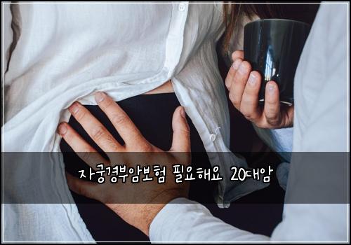 자궁경부암보험 필요해요  20대암