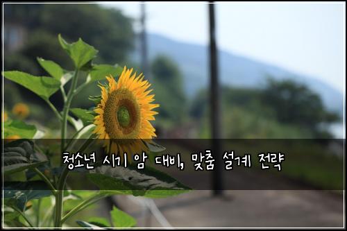 청소년 시기 암 대비, 맞춤 설계 전략