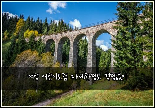 여성 어린이보험 자세한정보  걱정없이