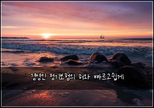 경영인 정기보험의 허와 빠르고쉽게