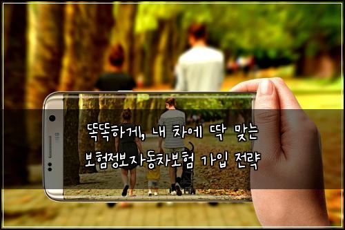  똑똑하게, 내 차에 딱 맞는 보험정보자동차보험 가입 전략