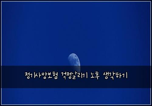 ์ ๊ธฐ์ฌ๋ง๋ณดํ ๊ฑฑ์ ๋ ๋ฆฌ๊ธฐ ๋
ธํ ์๊ฐํ๊ธฐ