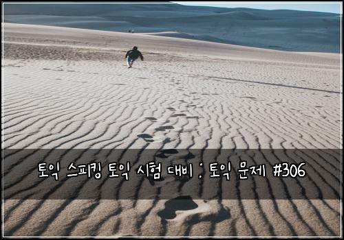 토익 스피킹 토익 시험 대비 : 토익 문제 #306