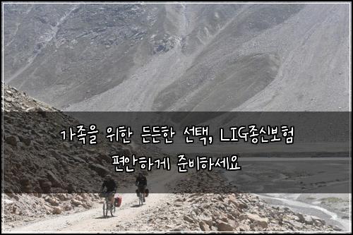  가족을 위한 든든한 선택, LIG종신보험 편안하게 준비하세요