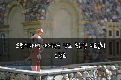 트렌디하게! 내게맞는 당뇨 종신형 의료실비 보험료