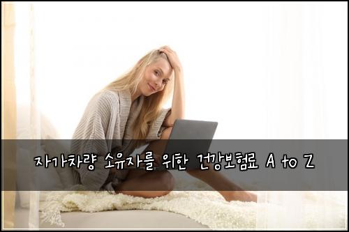 자가차량 소유자를 위한 건강보험료 A to Z