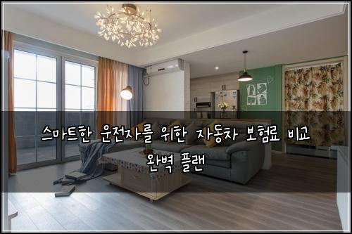  스마트한 운전자를 위한 자동차 보험료 비교 완벽 플랜