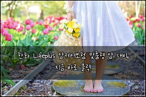 한화 Lifeplus 암케어보험: 맞춤형 암 대비, 지금 바로 클릭!