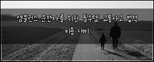  엠블런스 운전자를 위한 필수템: 교통사고 법적 비용 대비