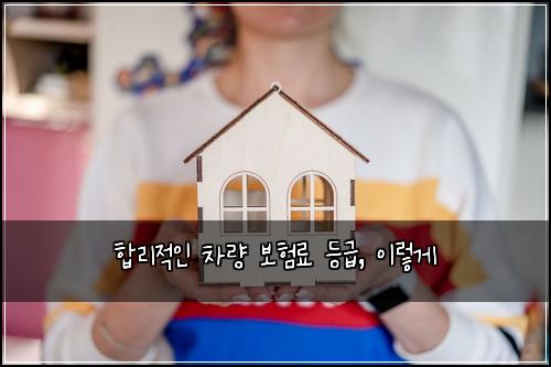  합리적인 차량 보험료 등급, 이렇게