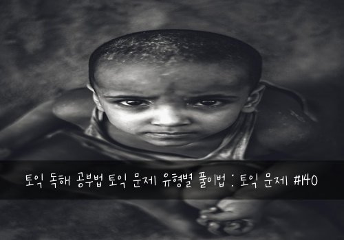 토익 독해 공부법 토익 문제 유형별 풀이법 : 토익 문제 #140