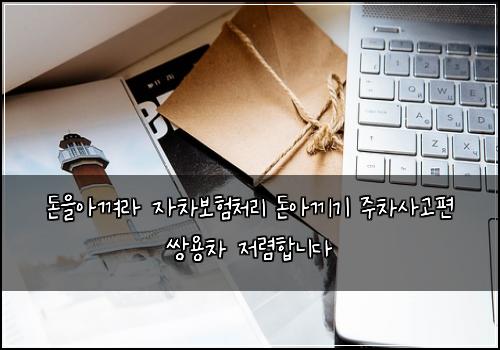 돈을아껴라 자차보험처리 돈아끼기 주차사고편 쌍용차 저렴합니다