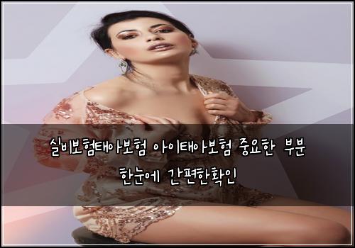실비보험태아보험 아이태아보험 중요한 부분 한눈에 간편한확인