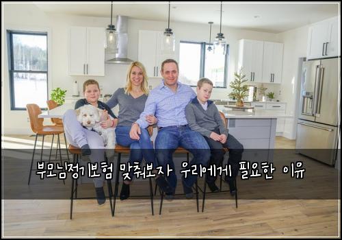 부모님정기보험 맞춰보자  우리에게 필요한 이유