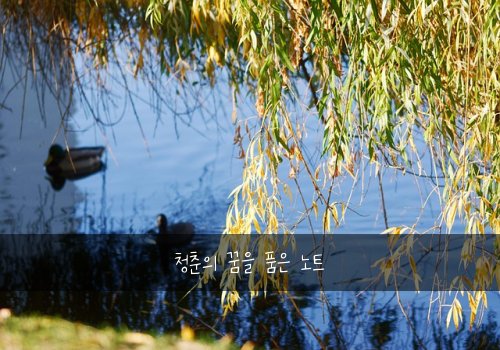 청춘의 꿈을 품은 노트