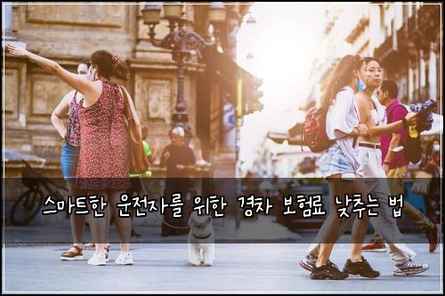  스마트한 운전자를 위한 경차 보험료 낮추는 법