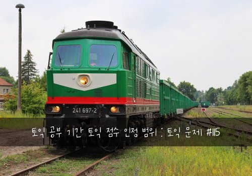 토익 공부 기간 토익 점수 인정 범위 : 토익 문제 #115