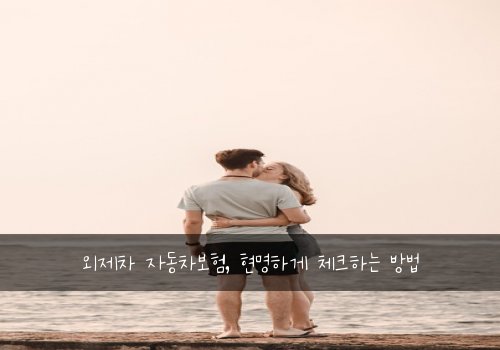 외제차 자동차보험, 현명하게 체크하는 방법