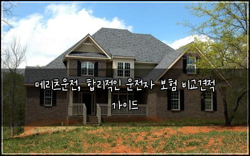 메리츠운전, 합리적인 운전자 보험 비교견적 가이드