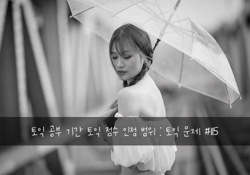 토익 공부 기간 토익 점수 인정 범위 : 토익 문제 #115