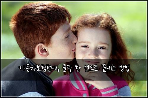 자동차보험현대, 클릭 한 번으로 끝내는 방법