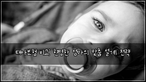 태아보험 비교: 현명한 엄마의 맞춤 설계 전략