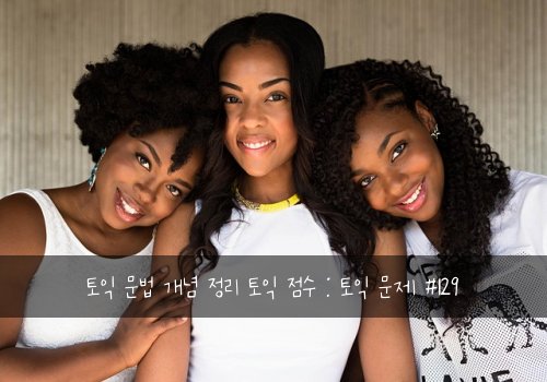 토익 문법 개념 정리 토익 점수 : 토익 문제 #129