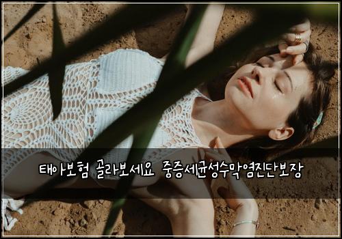 태아보험 골라보세요  중증세균성수막염진단보장