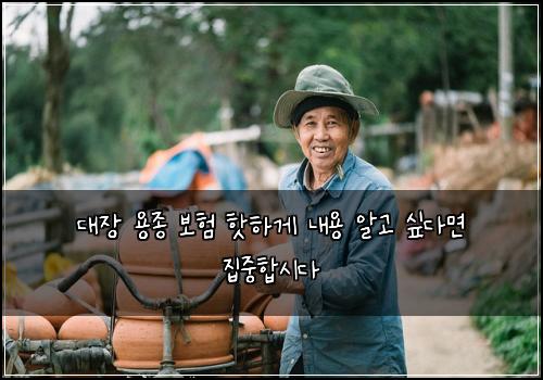 ๋์ฅ ์ฉ์ข
๋ณดํ ํซํ๊ฒ ๋ด์ฉ ์๊ณ ์ถ๋ค๋ฉด ์ง์คํฉ์๋ค