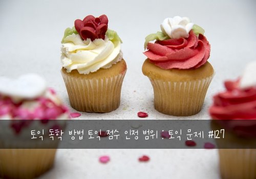 토익 독학 방법 토익 점수 인정 범위 : 토익 문제 #127