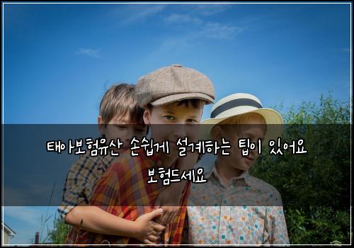 태아보험유산 손쉽게 설계하는 팁이 있어요 보험드세요