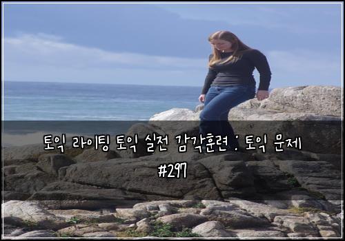 토익 라이팅 토익 실전 감각훈련 : 토익 문제 #297