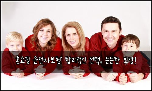 혼쇼핑 운전자보험: 합리적인 선택, 든든한 보장!