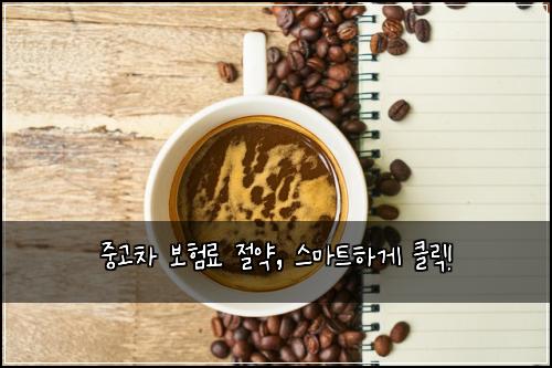 중고차 보험료 절약, 스마트하게 클릭!