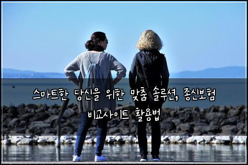  스마트한 당신을 위한 맞춤 솔루션, 종신보험 비교사이트 활용법