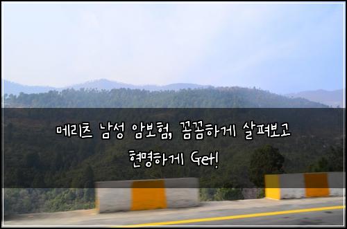 메리츠 남성 암보험, 꼼꼼하게 살펴보고 현명하게 Get!